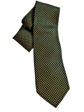 Donald Trump Tie Black and Gold Geometry Geometric Silk Luxury 59.5"